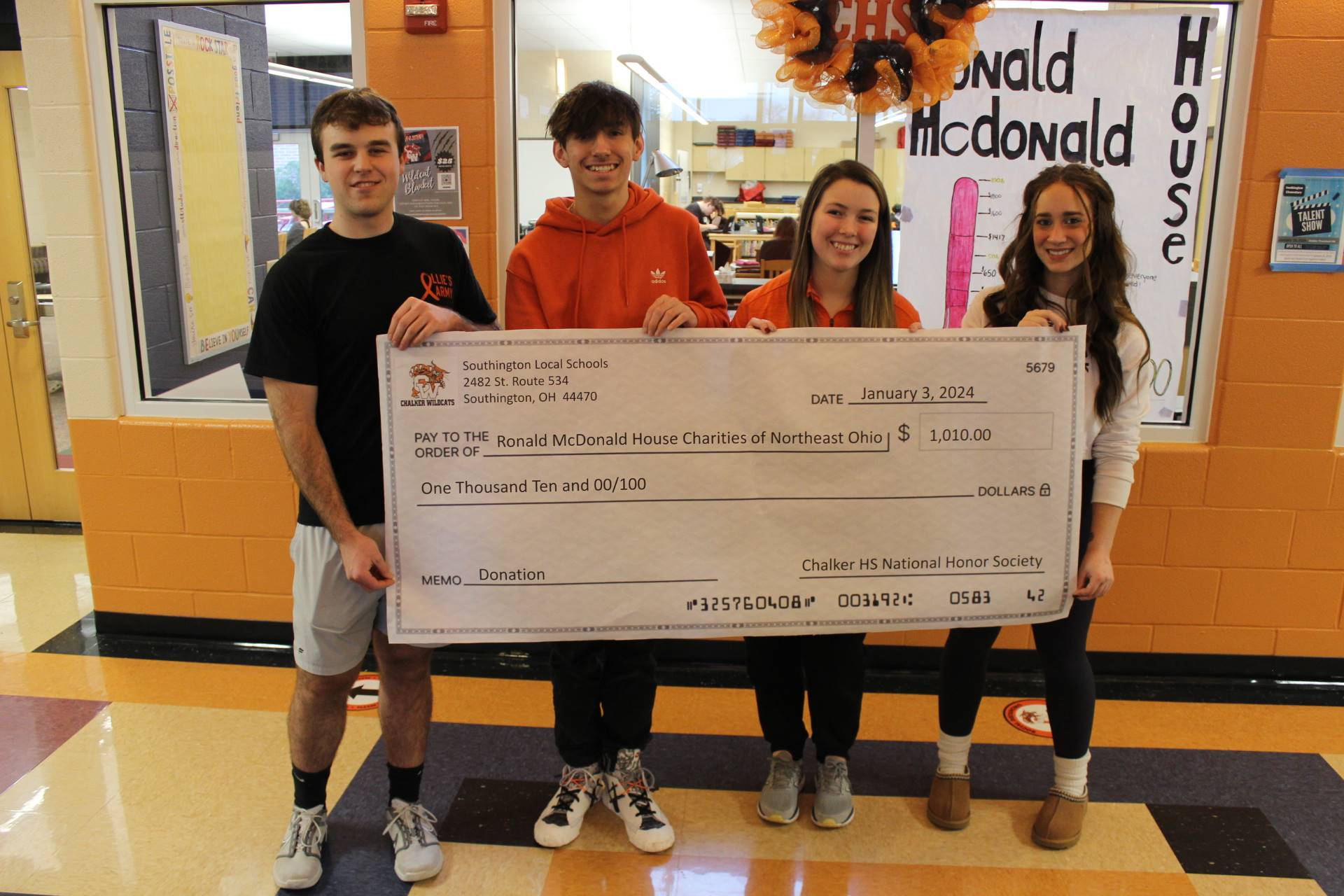 Ronald McDonald House Charities Donation